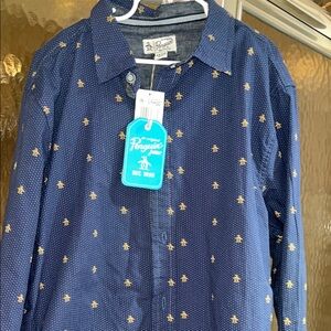 Original Penguin Blue Polka Dot Shirt